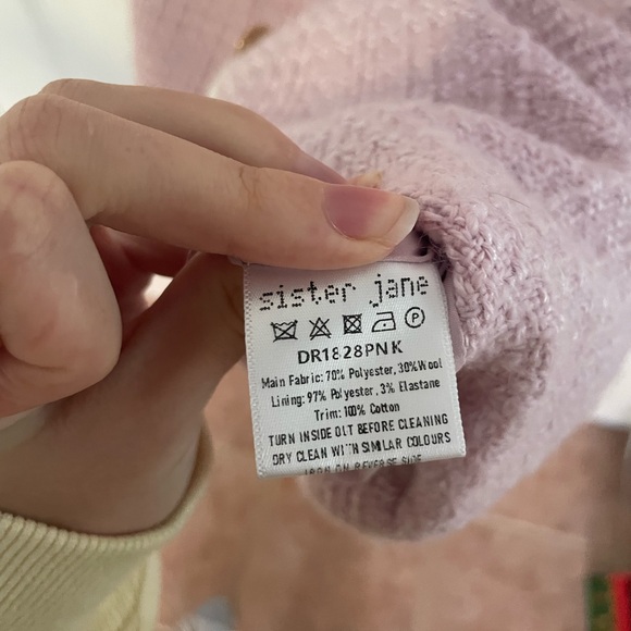 Sister Jane Pink Knit Fabric - Picture 3 of 3